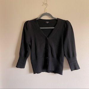 Express Black Cropped Sweater